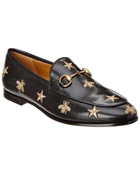 black gucci loafers gg|gucci bee loafer.